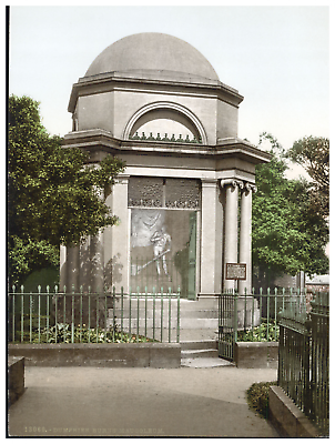 #ad Scotland Dumfries Burns’ Mausoleum Vintage photochrome photochromie vinta EUR 89.00