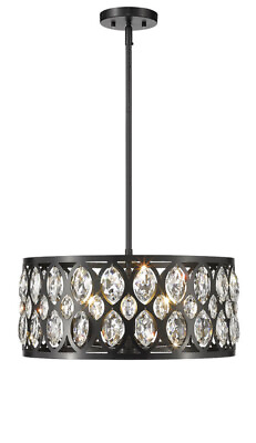 #ad Z Lite 6010 20MB Black Chandelier Pendants Indoor Lighting $185.00