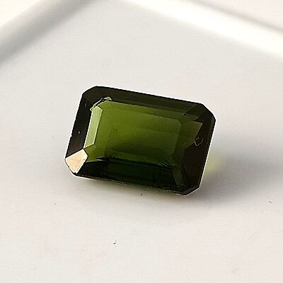 #ad Green Colour Tourmaline 2.25 Carat Natural Octagon Faceted Gemstone 9.2X6.3 MM $39.99