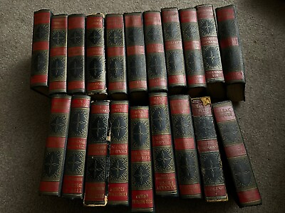 #ad Charles Dickens Cleartype Edition Damaged Readable 20 Books $170.00