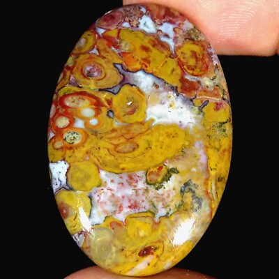 #ad 40.40Cts Natural Red Palm Root Agate Oval Cabochon Loose Gemstone $7.99
