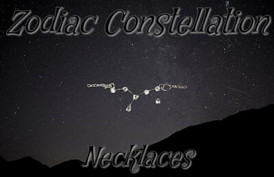 #ad Zodiac All 12 Constellation Necklace Silver color w stones 18#x27;#x27; chain you pick $11.68