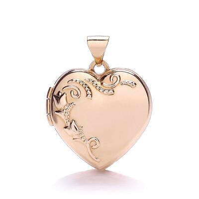 #ad Heart Shape Locket Pendant with Design 25mm Rose Gold $382.23