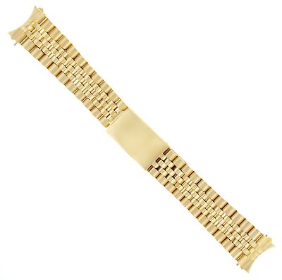 #ad 19MM JUBILEE WATCH BAND FOR 34MM ROLEX DATE 1503 1550 15037 15203 15223 GOLD $39.95