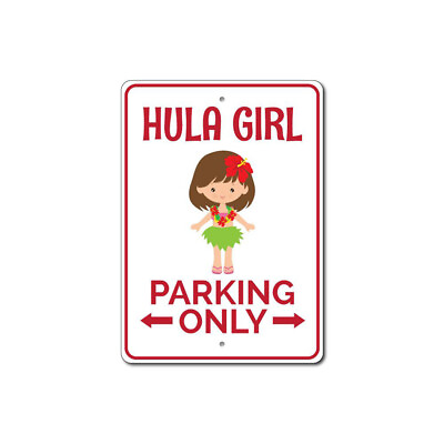 #ad Hula Girl Parking Sign Hula Girl Sign Hula Girl Decor Aluminum Metal Sign $21.15