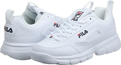 #ad Men Fila Disruptor SE Casual Shoes 1SX60022 166 White Navy Red 100% Original New $48.00