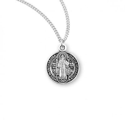 #ad Saint Benedict Round Jubilee Sterling Silver Medal Weight of medal 1.0 Grams $59.99