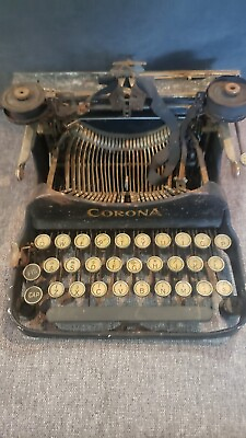 #ad Rare Small Antique Corona Typewriter $175.00