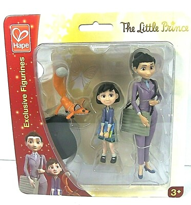 #ad Hape The Little Prince Movie Action Figure Set Mother Little Girl and Fox 82475 $9.99