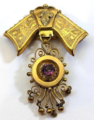 #ad Victorian Brooch 1800#x27;s Vintage Jewelry $125.00