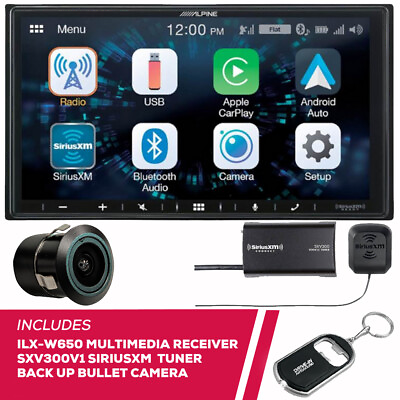 #ad Alpine ILX W650 7quot; Multimedia Receiver w Back Up Bullet Camera amp; SiriusXM Tuner $309.95