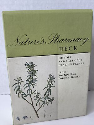 #ad Nature#x27;s Pharmacy Deck: History and Uses of 50 Healing Plants Holistic Botanic $37.99