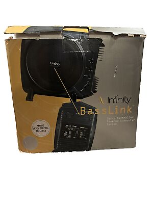 #ad Infinity BASSLINK Power Amplifier with 10” Subwoofer 200W Amp Bass Link Box $500.00