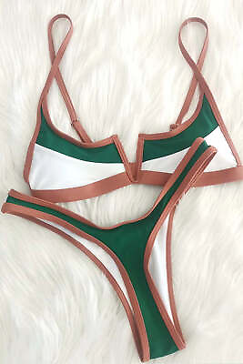 #ad Split Swimsuit Bikini $34.49