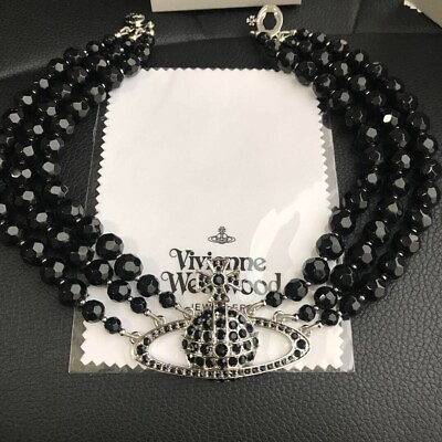 #ad Vivienne Westwood Three Row Bas Relief Choker Necklace GBP 43.69