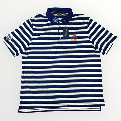 #ad NWT Polo Golf Ralph Lauren PGA Mens XXL Wicking Striped Short Sleeve Shirt $85 $39.99