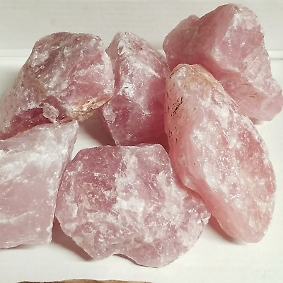 #ad Large Chunk Natural Pink Rough Rose Quartz crystal mineral 1.5 2lbs ech $24.99