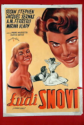 #ad LUXURY GIRLS SUSAN STEPHEN 1953 MARINA VLADY UNIQUE EXYU MOVIE POSTER $133.99