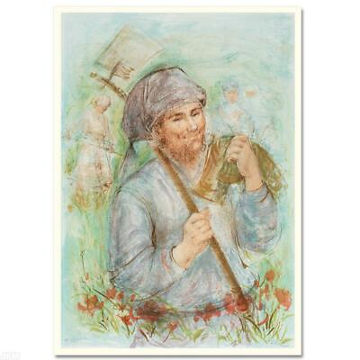 #ad Edna Hibel quot;Man With Hoe 1 quot; Hand Signed Limited Edition Lithograph Art $850.00