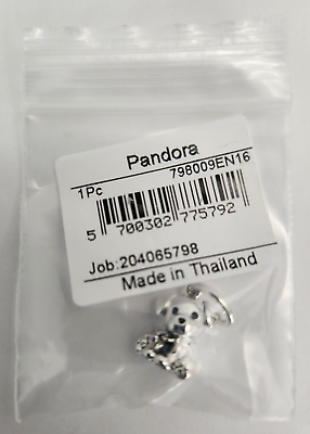 #ad Pandora Jewelry Labrador Puppy Dog Dangle Sterling Silver Charm #798009EN16 FS $33.88
