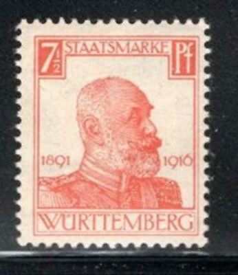 #ad GERMANY GERMAN WURTTEMBERG WUERTTEMBERG STAMPS MINT HINGED LOT 855F $2.25