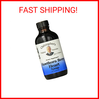 #ad Dr. Christopher#x27;s Original Formulas Hawthorn Berry Heart Syrup 4 Ounce $29.06