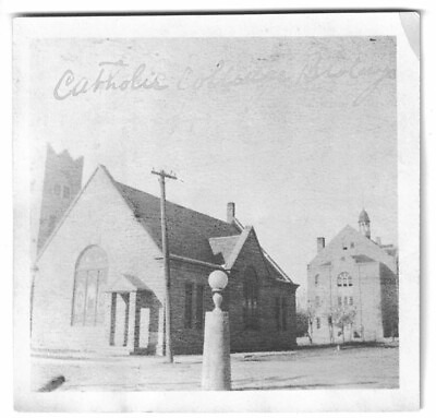 #ad Vintage Pre 1931 Photo Catholic College Hays Kansas Religious Architecture $12.59