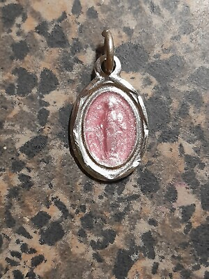 #ad Blessed Virgin Mary Miraculous Pink Medal $10.00