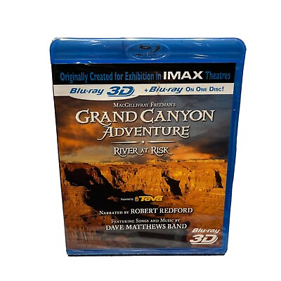 #ad Grand Canyon Adventure River at Risk blu ray 3D amp; blu ray Robert Redford 2010 $9.99