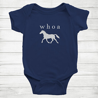 #ad Funny Quote Saying Costume Horse Baby Infant Bodysuit gift Cute Horse Whoa Meme $16.20