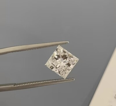 #ad 4CT CERTIFIED Natural Diamond White Princess Cut D Grade VVS1 1 Free Gift $200.00