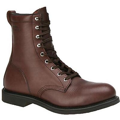 #ad Work America Mens Brown Leather Work amp; Safety Boot Shoes 7 Medium D BHFO 1799 $30.99