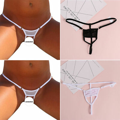 #ad ☆USA☆ Sexy Women Lace Thong G string Panties Lingerie Underwear Crotchles T back $6.75