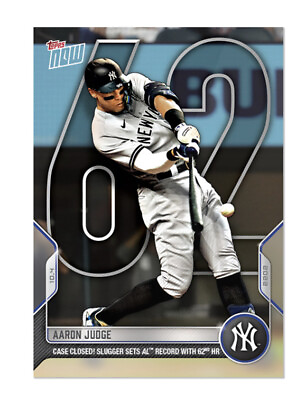 #ad Aaron Judge 2022 MLB TOPPS NOW Card 1012 AL Record 62 Home Runs 🔥NY Yankees $9.95