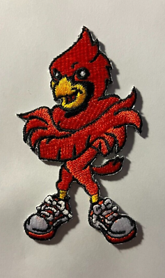 #ad louisville cardinal patches Univ. of Louisville iron on bird patch 3 1 4quot; tall $6.25