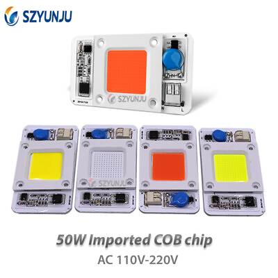 #ad 50W New type LED COB Lamp Chip AC 110V 220V Input Smart IC Driver Fit For LED $3.16