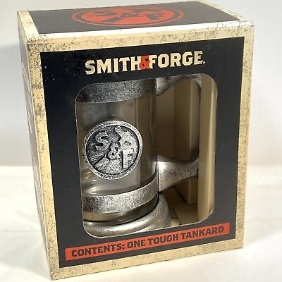 #ad New SMITH amp; FORGE Hard Cider One Tough Tankard Mug Stein Glass $17.95