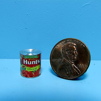 #ad Dollhouse Miniature Replica Can of Hunts Diced Tomatoes G096 $1.79