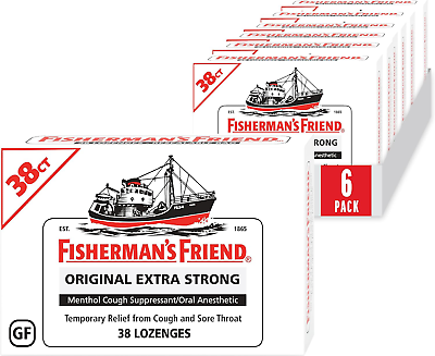 #ad Fisherman#x27;s Friend Cough Drops Cough Suppressant and Sore Throat Lozenges 10mg $31.43