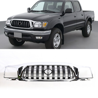 #ad Chrome Front Bumper Grille For Toyota Tacoma 2001 2002 2003 2004 Grill Lower $85.93