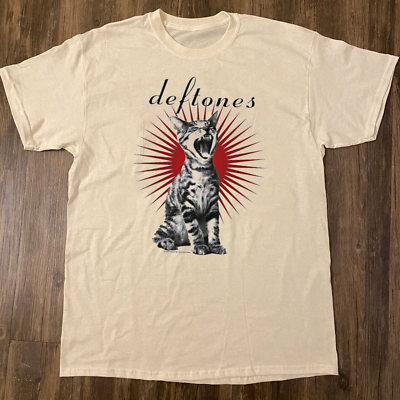 #ad RARE Deftones Shirt Vintage Deftones Cat Album Punk T Shirt Vintage Band Tee $16.99