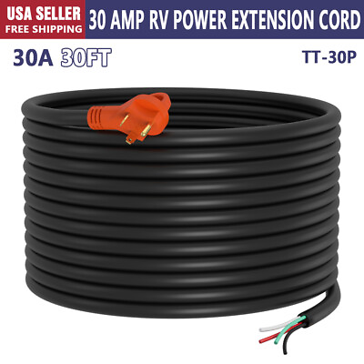 #ad 30#x27; RV 50Amp Or 30Amp Heavy Duty Replacement Power Extension Cord Male Only New $66.99