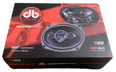 #ad Pair of New DB Drive S69 4 Way 6×9″ 4 Way Loudspeaker 450 Watts $98.88