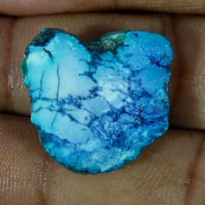 #ad Handmade Arizona Turquoise Rough Old Stock Superior Sky Blue Loose gemstone GHH9 $5.99