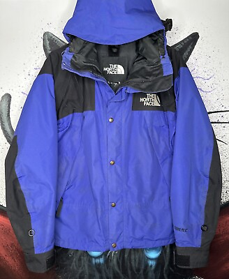 #ad Vintage The North Face Gore Tex Mountain Light Blue Parka Jacket Y2K 90’s M $65.00