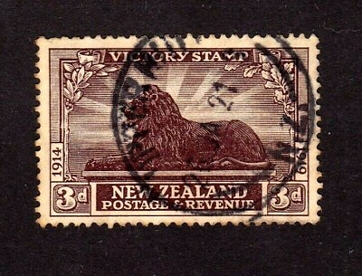 #ad New Zealand stamp #168 used SCV $17.00 $6.00
