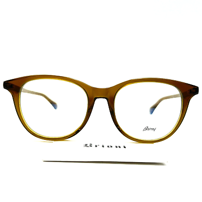#ad Brioni Eyeglasses BR0032OA 003 Brown Round Mens Frames 51 19 150 mm $159.99