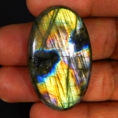 #ad Wholesale 55.90Cts. Natural Miraculous Power Labradorite Oval Cabochon Gemstone $7.59