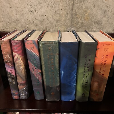 #ad Harry Potter Hardcover Books Set 1 7 with Dust Jackets J. K. Rowling $69.99