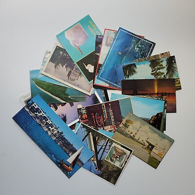 #ad 20 Craft Postcards Lot Damaged Crafts Scrapbook Junk Journals Ephemera $7.00